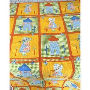 Vintage Waverly Sunbonnet Sue & Sam Cotton Fabric 46x76 Inches Holly Hobbie